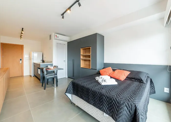 Apartamento Liv 1012 Apto Estudio Completo E Aconchegante *